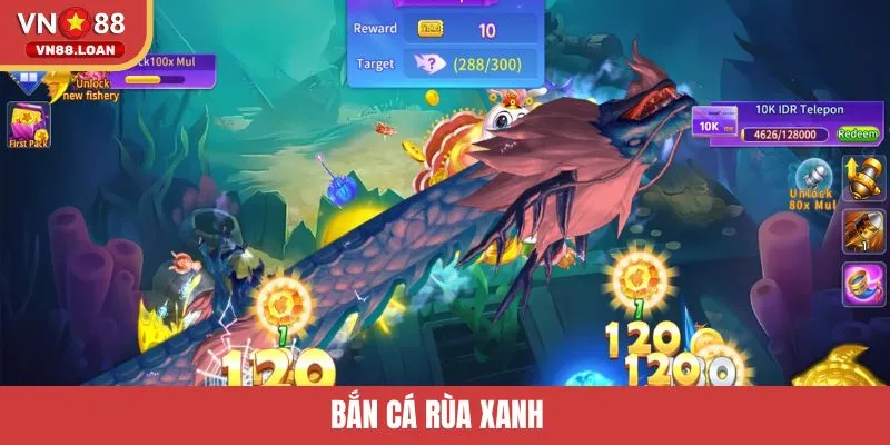 Bắn Cá Rùa Xanh - Trải Nghiệm Săn Cá Sống Động Tại VN88